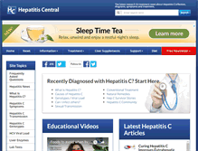 Tablet Screenshot of hepatitiscentral.com